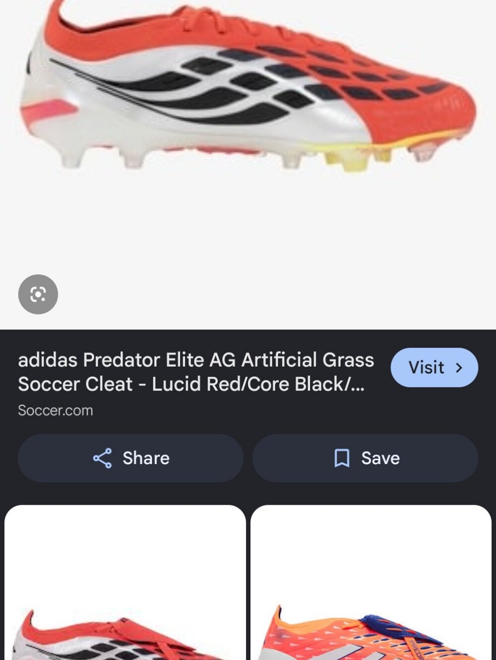 Adidas Predator 26 Elite Cleats-8.5